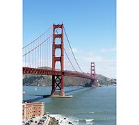 Highsmith Golden Gate Bridge Portrait Photo Large XL Wall Art Canvas Print