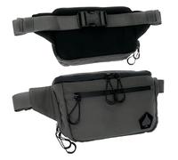 HighSpeedDaddy Carry Fanny Pack -Water-Resistant Nylon, Quick Access Pocket, AquaGuard Zippers, with Adjustable Waist, Gunmetal Gray, 10"x7"x3", Belt Bag