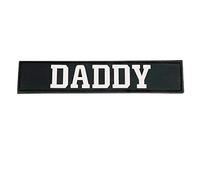 HighSpeedDaddy Morale Patches - Tactical Morale Patch for Dad - Hook and Loop Attach for Hats, Coats, Diaper Bags, Lunch Bags - Black with White Lettering - Rectangular Shaped Rubber Patches - 5x1