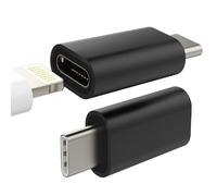 HIGHSTREET Lightening Female to USB C Male OTG Connecter Compatible with iPhone 14/13/12/11 Pro Max, Mini, XS, SE, X, XR, 7, 8 Plus, iPads 8; Fast Charging, Data Transmission (Pack of 2)