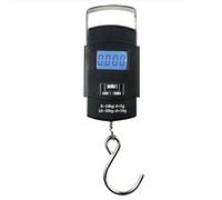 HIGHSTREET Portable digital luggage weighing scale with metal hook, suitable for suitcase, home, travel essentials, retail, fishing; Handheld: Digital LED screen; weight capacity of 50kg/110lb