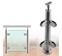 HighStrength Glass Railingfor Round Posts Garden Railing System Terrace Glass Railing Durable Post s for Outdoor Use Secure and Stylish Garden Barriers