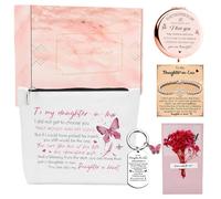 HIGHTERTON Gifts for Daughter in Law, 5pcs Gift Set for Daughter-in-Law Present from Mother in Law,Makeup Bag Gifts for Sons Girlfriend, multicolor, Fashion