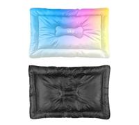 Hightopup Blue Pink Yellow Gradient Sky Dog Bed, Pet Bed Dogs Beds Non Slip Bottom Cosy Dog Medium Washable Multi Scenario Pet Bedding Gift Printed Large 60 X 45 cm