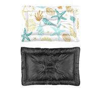 Hightopup Colourful Marine Life Mat for Dogs Cozy Dog Beds Cat and Dog Bed Pet Mat Non Slip Bottom Car Essentials Multi Scenario Multi Model Washable Beds Gift Printed Pet Bed 60 X 45 cm