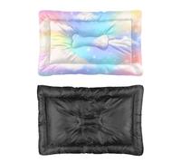 Hightopup Colourful Sky Clouds Pet Mat Bed Non Slip Bottom Dog Warm Mat Waterproof Pet Bed Dog Supplies Multi Scenario Multi Model Crate Gift Printed Travel 36× 24 Inch