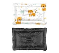 Hightopup Cute Tiger In The Sky Dog Bed, Dog Beds Crate Mat Non Slip Bottom Settle Mat Portable Large Waterproof Beds Multi Scenario Furniture Gift Printed Blankets for Medium Dogs 90 x 60 cm