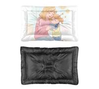 Hightopup Daughters Mothers Read Dog Bed, Cat Beds Dog Crate Mat Non Slip Bottom Comfort Bed Beds Large Washable Multi Scenario Pet Bedding Gift Printed Crate 90 X 60 cm