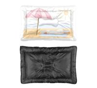 Hightopup Duck Seaside Pink Umbrella Pet Bed Mat Cozy Bed for Dogs Dog Mat for Sofa Non Slip Bottom Car Essentials Dogs Multi Scenario Multi Model Cat Washable Gift Printed Beds 60 X 45 cm