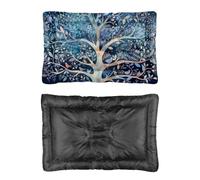 Hightopup Enchanted Night Tree Dog Bed, Dog Crate Bed Cover Non Slip Bottom Settle Mat Portable Large Waterproof Beds Multi Scenario Furniture Gift Printed Mat 60 X 45 cm