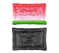 Hightopup Gradient Watermelon Slice Dog Bed, Dog Beds Travel Bed Non Slip Bottom Comfort Large Washable Multi Scenario Pet Bedding Gift Printed Crate 90 x 60 cm