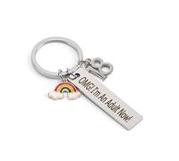 Hightopup Keychain 18th Birthday Gifts for Girls & Boys - Inspirational Keyring Keepsakes for Graduation & Unusual Gifts