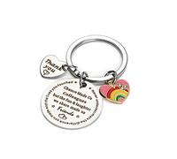 Hightopup Keyring - Colleague Leaving Gifts: Thank You, Retirement, Goodbye & Sorry You're Leaving Keychain