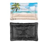 Hightopup Leisurely Summer Beach Dog Bed, Dogs Bed Pet Mat Non Slip Bottom Cosy Dog Indestructible Multi Scenario Bedding Gift Printed Pet 60 X 45 cm
