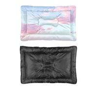 Hightopup Pastel Pink Cloud Sky Dog Bed, Dogs Bed Outdoor Dog Non Slip Bottom Comfort Chew Proof Multi Scenario Large Furniture Gift Printed Medium 60 X 45 cm