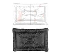 Hightopup Pink Bunny and Butterfly Dog Bed, Dog Crate Bed Cover Non Slip Bottom Settle Mat Portable Indestructible Multi Scenario Large Furniture Gift Printed Blankets for Medium Dogs 60 X 45 cm