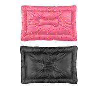 Hightopup Pink Colourful Rainbow Candy Dog Pet Mat Reusable Dog Bed Bed for Non Slip Bottom Pet Winter Supplies Multi Scenario Multi Model Non Slip Gift Printed Cat Beds 24× 18 Inch