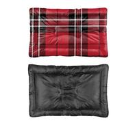 Hightopup Red Black Plaid Cat Pad Non Slip Bottom Dog Warm Mat Waterproof Pet Bed Pet Accessories Multi Scenario Multi Model Pad Gift Printed Dog Car 24× 18 Inch