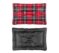 Hightopup Red Blue Plaid Dog Bed, Dogs Bed Pet Mat Non Slip Bottom Soft Dog Crate Waterproof Multi Scenario Pet Bedding Gift Printed Large 60 x 45 cm