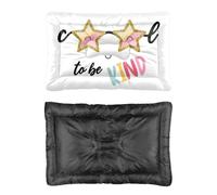 Hightopup Star Glasses To Be Kind Dog Pad Bed Cozy Dog Beds Mat for Sofa Non Slip Bottom Cat Accessories for Indoor Cats Multi Scenario Multi Model Warm Mat Gift Printed 60 X 45 cm