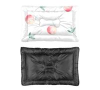 Hightopup Watercolor Pink Peach Dog Bed, Dog Crate Bed Pet Mat Non Slip Bottom Flat Waterproof Multi Scenario Furniture Gift Printed Mattress 90 x 60 cm