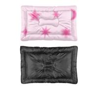 Hightopup Y2k Pink Stars Dog Bed, Dog Crate Outdoor Bed Non Slip Bottom Warm Medium Washable Multi Scenario Pet Bedding Gift Printed Dogs Beds Large 60 X 45 cm