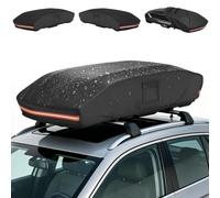 HIGHTQURO Roof Box Cover,Heavy-Duty 420D Oxford Fabric,Universal Fit for Thule, Perflex, Yakima,Suitable for Year-Round Outdoor use-93''L x 37''W x 18''H