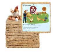Hightree Chicken Coop Litter Aspen Bedding Laying Hen Nesting Pads Laying Hen Nest Box Pads Aspen Excelsior Pads 13" x 13" (12)