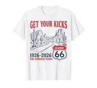 Highway 66 Get Your Kicks Centennial 1926-2026 Road Trip T-Shirt
