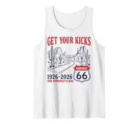 Highway 66 Get Your Kicks Centennial 1926-2026 Road Trip Tank Top