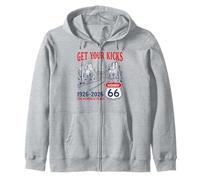 Highway 66 Get Your Kicks Centennial 1926-2026 Road Trip Zip Hoodie