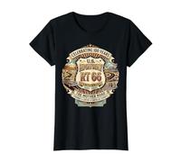 Highway 66 Mother Road Centennial Vintage Value Graphic T-Shirt, Women, Black, M