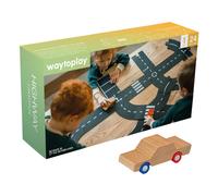 Highway circuit with 1 car - 24 pieces Multicoloured