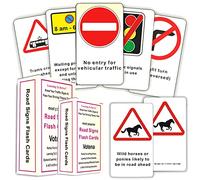 Highway Code 2023 UK DVLA Road Signs Flash Cards UK Driving Theory Test Card Revision for Car Theory Test Car Accessories for Drivers 17th Birthday Gift