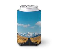 Highway in The Desert Iced Coffee Cup Sleeve Reusable Neoprene Insulated Drink Holder for 16-20oz Cups Stretchable Cup Cover for Hot & Iced Beverages Portable Coffee Cozy for Office Commute