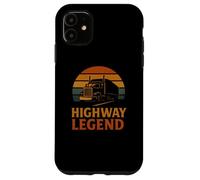 Highway Legend Trucker Retro Vintage Big Rig Case for iPhone 11