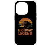 Highway Legend Trucker Retro Vintage Big Rig Case for iPhone 14 Pro