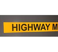 Highway Maintenance Strip Sign | Chapter 8 Compliant | Retro Reflective Fluorescent Yellow | Self-Adhesive or Magnetic | Vans Lorries Vehicles | PROFILESIGNS.CO