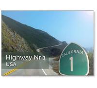 Highway Nr 1, California (USA), Fridge Magnet