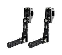 Highway Pegs Mount Kit Motorcycle Adjustable Rider Foot Rests For Harley For Davidson Forty Eight Sportster Seventy Two For Fat Bob 32mm,Motorcycle Accessories(Black 130mm)