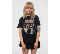 Highway To Hell Circle Skinny Fit T Shirt AC/DC Black M