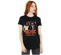 Highway To Hell Group Cotton Boyfriend T-Shirt AC/DC Black XL