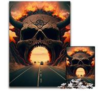 Highway to Hell Jigsaw Puzzles 1000 Pieces for Adults Jigsaw Puzzles Perfect for Family Gatherings, Birthdays, Holidays 26X38CM/10.23x14.96inch