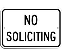 Highway Traffic Supply No Soliciting Sign Egp Metal Tin Sign 8X12 Inches