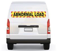 Highways Abnormal Load Vehicle Chevrons Safety Warning Sign Magnetic 500mm x 90mm for Lorry HGV Trailer External Grade