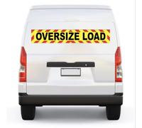 Highways Oversize Load Vehicle Warning Sign Magnetic 1000mm x 170mm for Lorry HGV Trailer Vehicle External Grade