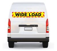 Highways Wide Load Warning Sign Magnetic 500mm x 90mm for Lorry HGV Trailer Vehicle External Grade