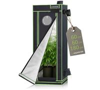HIGHWERK Grow Tent 60 x 60 x 180 cm Indoor Grow Tent for Plant Growing, Black Green, Grow Box, Homegrow, Grow Cabinet, Grow Tent, Plant Tent, Propagation Tent, Greenhouse, Indoor Garden