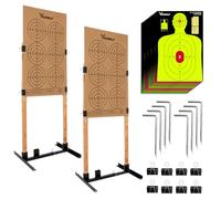 Highwild Adjustable Target Stand Base for Paper Shooting Targets Cardboard Silhouette - H Shape - USPSA/IPSC - IDPA Practice - Upgraded Version (2 Pack)