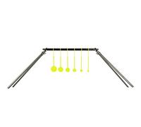 Highwild AR500 Steel 1/4"" 6 Spinning Targets & Target Stand Kit - Suitable for .22 Rimfire Airgun Pellet Guns (Pipes are Not Included)